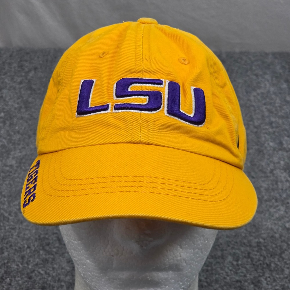 LSU Tigers Hat Russell Athletic Unisex OSFA Yellow Embroidered NCAA Baseball Cap